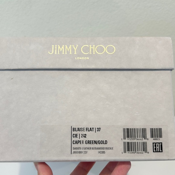 JIMMY CHOO Blaise stud-embellished leather sandals, Size 37, New in Box - Picture 6 of 6